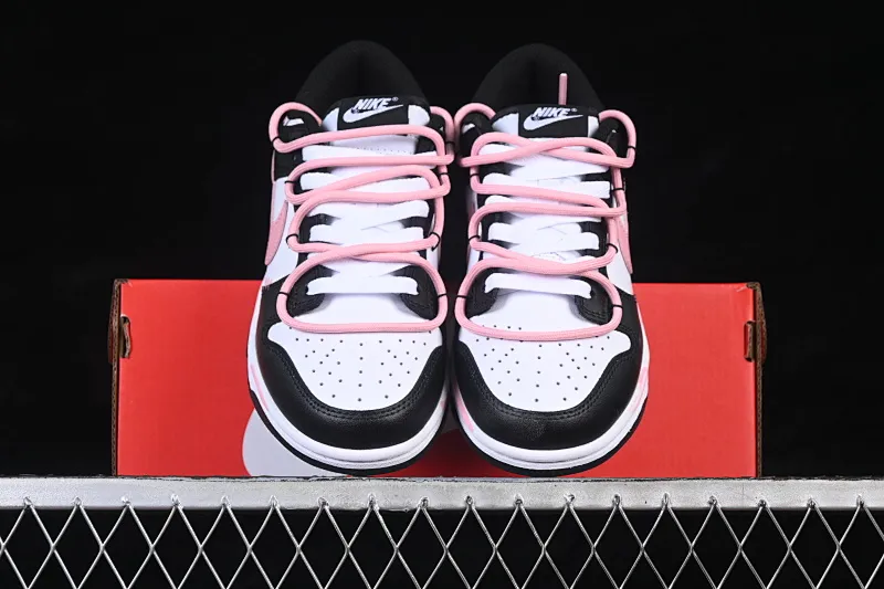 All categories Nk SB Dunk Series Nk SB Dunk Low High-end customized low-top sneakers Nike SB Dunk Low Cat claw black powder Deconstructed strap casual sneakers DD1503-101